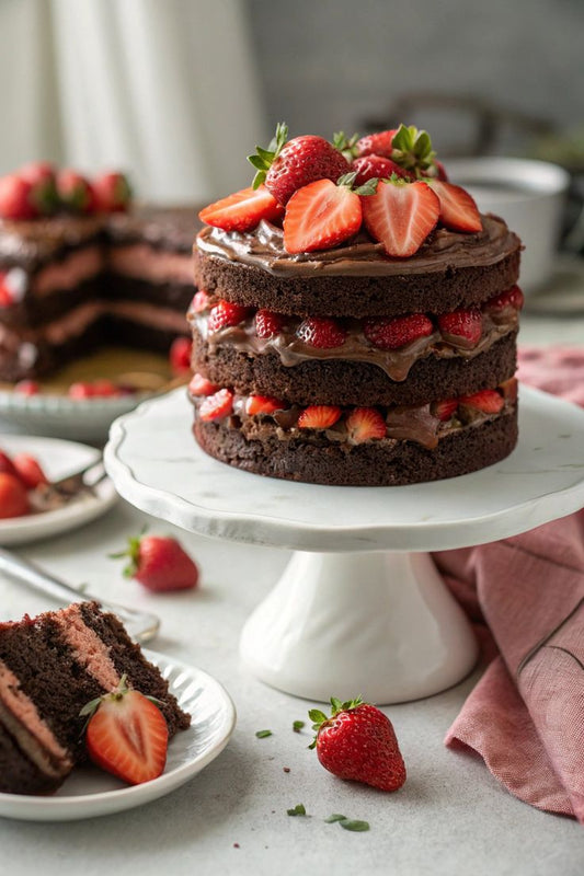Blush Berry Truffle Torte